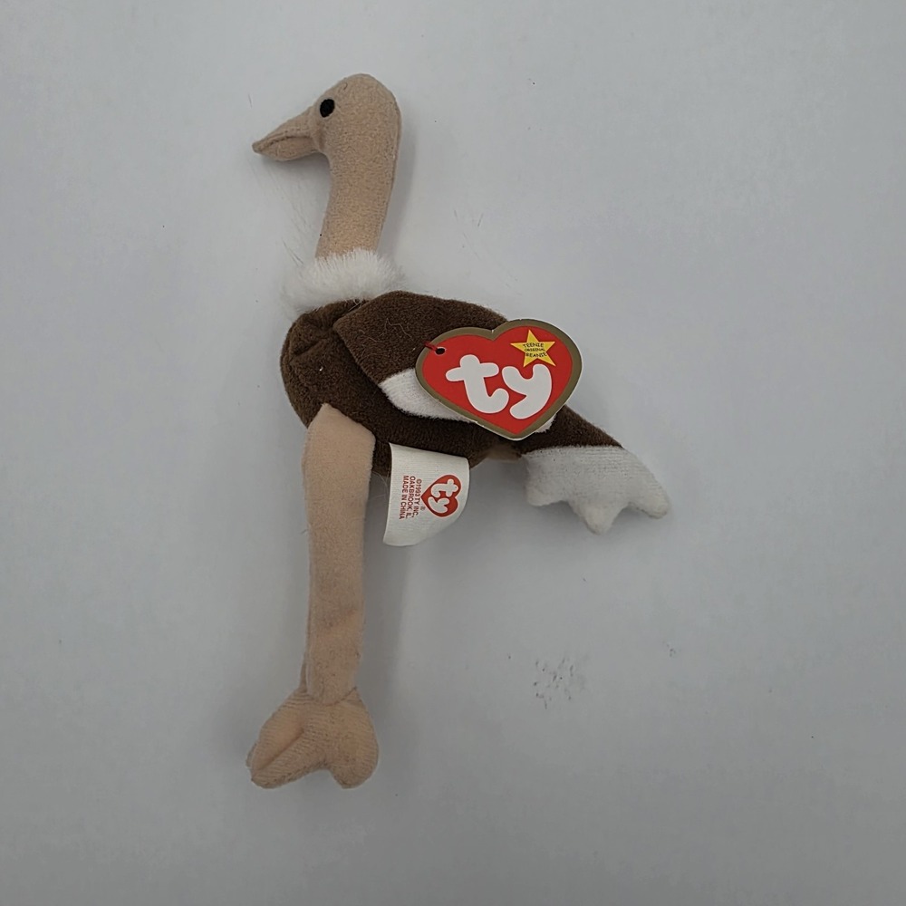 TY Teenie Beanie Babies – STRETCHY the Ostrich (6.5 in)‎